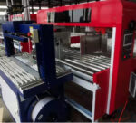 Corrugated Cardboard Carton Automatic PP Belt Strapping Bundling Box Packing Machine